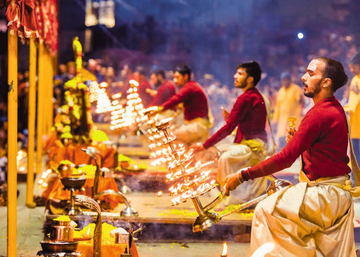 Ganga Aarti and Pooja in Varanasi